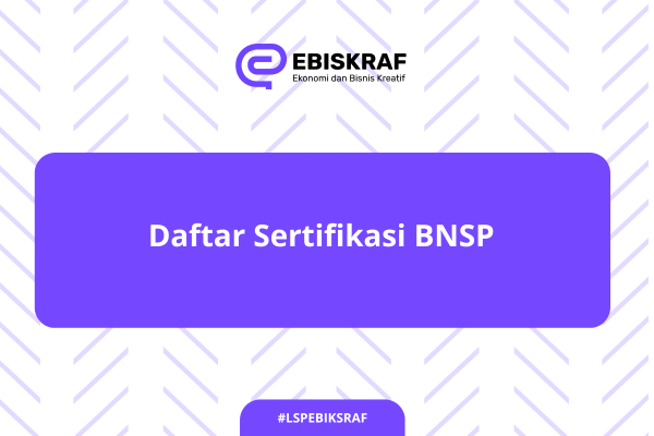 Daftar Sertifikasi BNSP