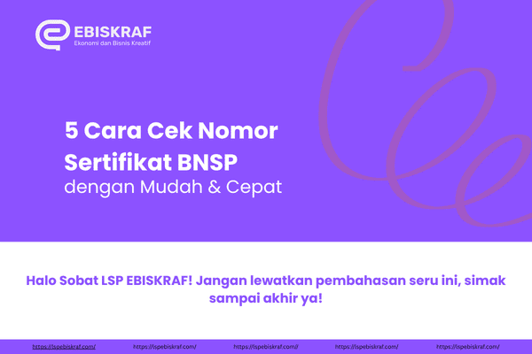 5 Cara Cek Nomor Sertifikat BNSP