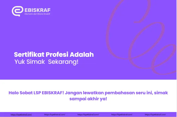 Sertifikat Profesi Adalah