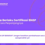 Masa Berlaku Sertifikasi BNSP