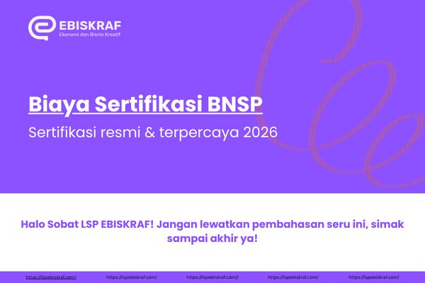 Biaya Sertifikasi BNSP