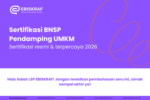 Sertifikasi BNSP Pendamping UMKM