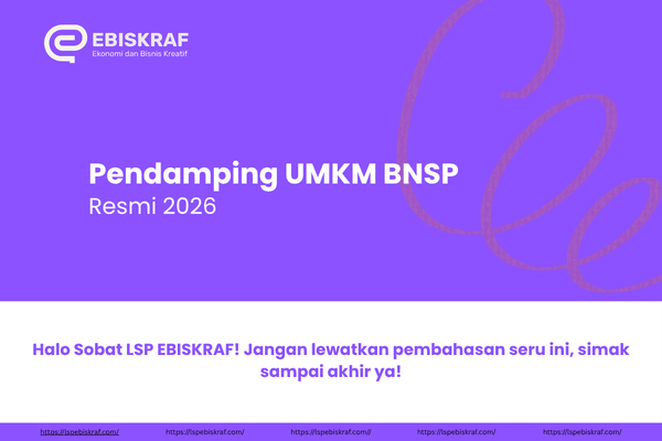 Pendamping UMKM BNSP Resmi 2026