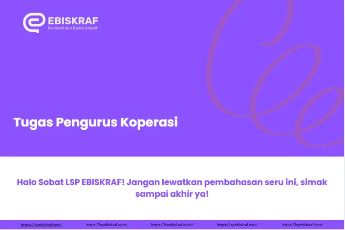 Tugas Pengurus Koperasi