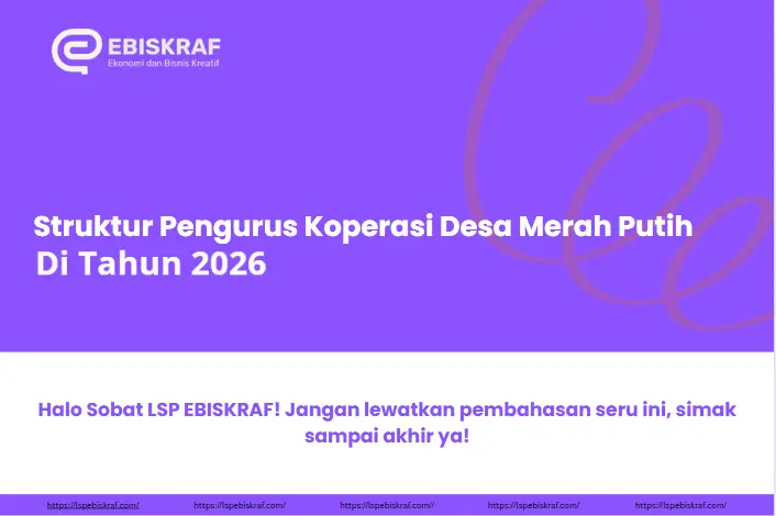 Struktur Pengurus Koperasi Desa Merah Putih