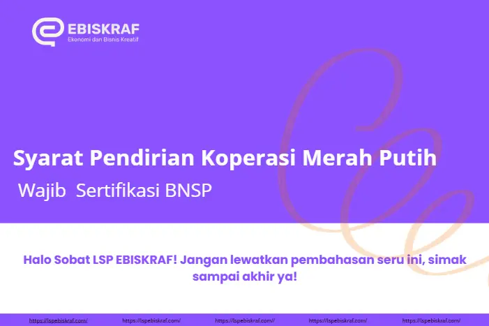 Pendirian Koperasi Merah Putih Wajib Punya Sertifikasi