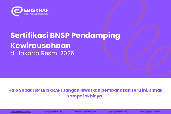 di JakarSertifikasi BNSP Pendamping Kewirausahaan di Jakarta Resmi 2026ta Resmi 2026