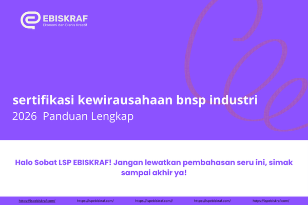 Sertifikasi Kewirausahaan BNSP Industri 2026