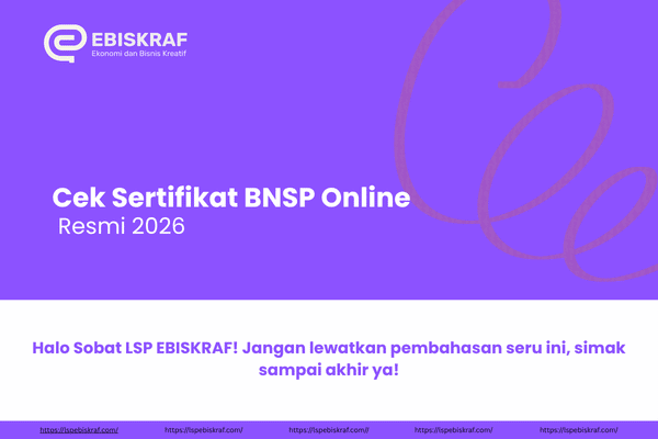Cek Sertifikat BNSP Online