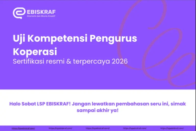 Uji Kompetensi Pengurus Koprerasi