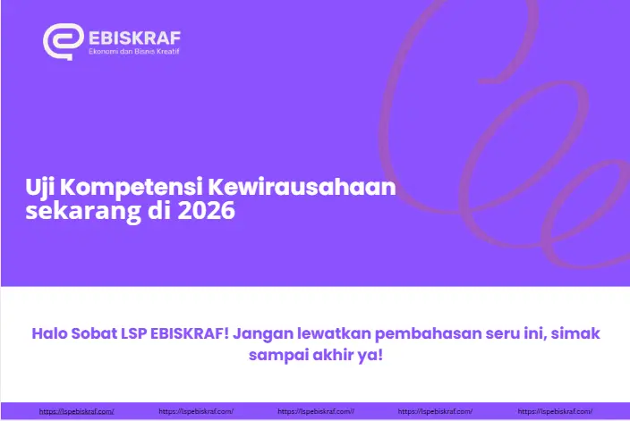 Uji Kompetensi Kewirausahaan