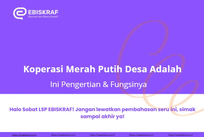 Koperasi Merah Putih Desa AdalahIni Pengertian & Fungsinya