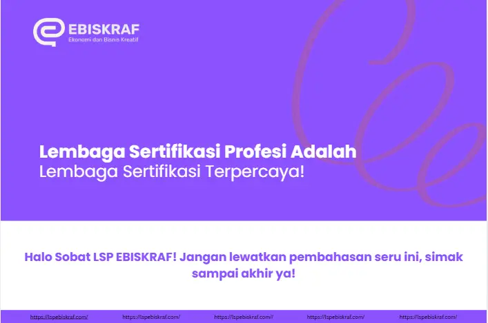 Lembaga Sertifikasi Profesi Adalah