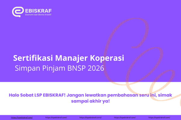 Sertifikasi Manajer Koperasi Simpan Pinjam BNSP 2026