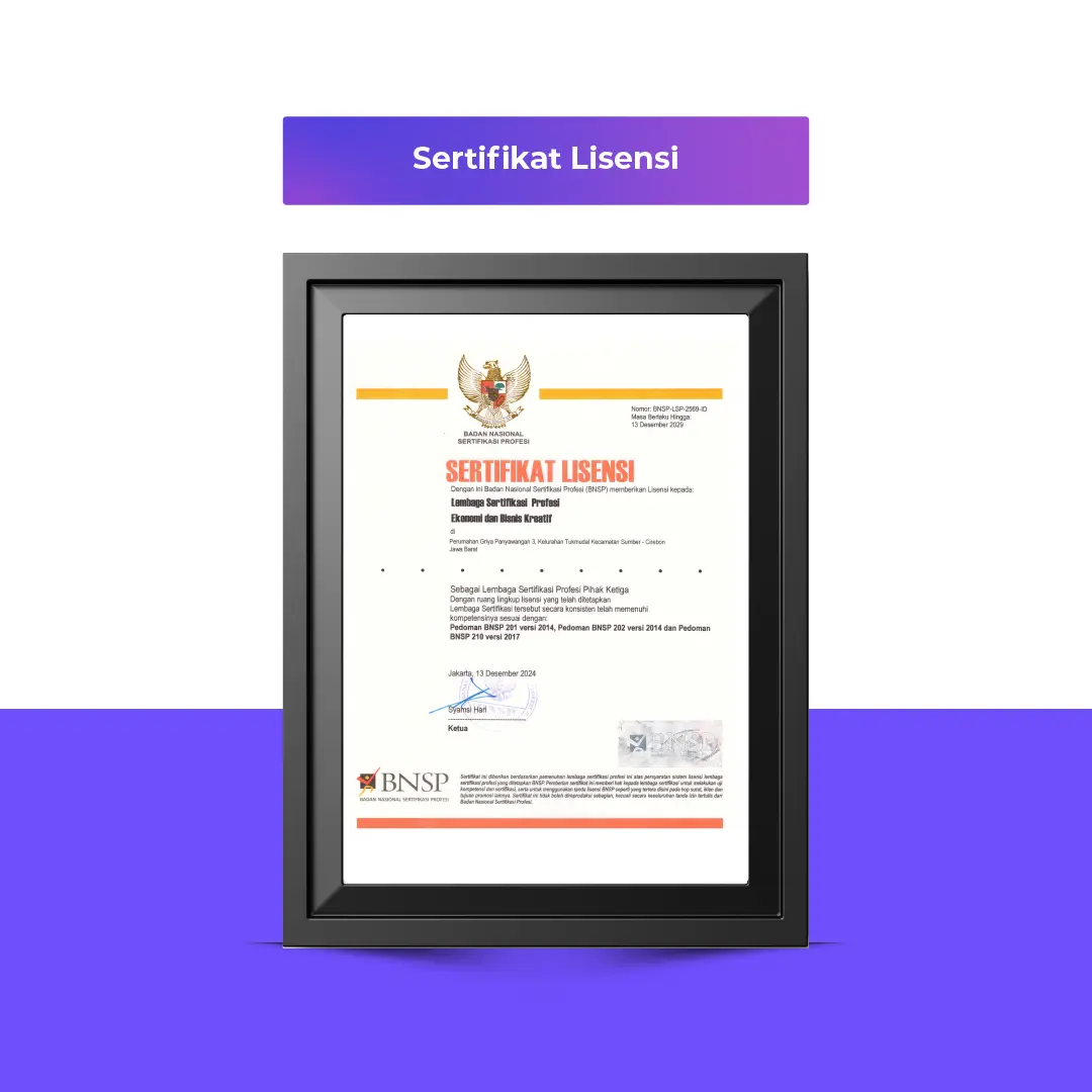 Sertifikat Lisensi